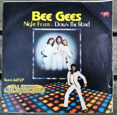 Bee Gees '' Night Fever - Down The Road '' - 45 Runden - RSO 2090 272