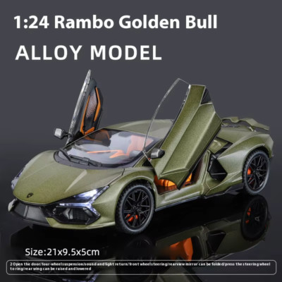 1:24 Lamborghini Revuelto Alloy Diecast Modellauto Sound & Light Kinder Spielzeug Co