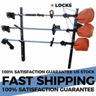3-Place Weeder Trimmer Rack Holder For Open Landscape Trailer Lockable
