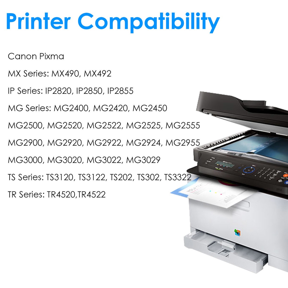 PG-245XL CL-246XL 2PK Ink Cartridges for Canon PIXMA MG3000 MG3020