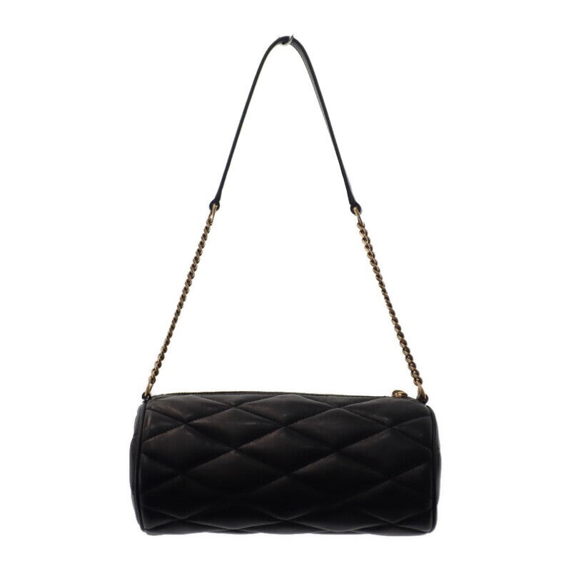 Borsa Saint Laurent YSL Sado Mini Tube Borsa a tracolla Pelle di Agnello Nera TGIS