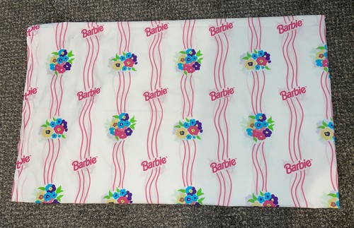 DAN RIVER BARBIE Sábana Doble Completa Plana Vintage Floral Rosa Blanco Púrpura Azul - Imagen 9 de 11