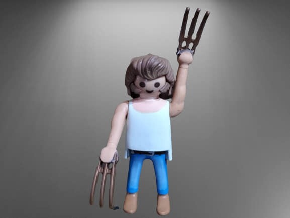 CUST0M PLAYMOBIL FIGURA LOBEZNO