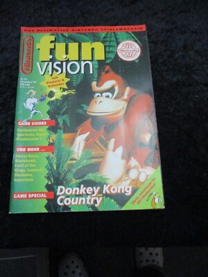 Nintendo Funvision  Heft Dezember 94 Ausgabe Nr. 10 Donkey Kong Country W883