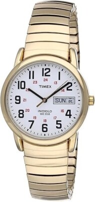 Timex Mens watch T20471 Easy Reader Gold Tone Stainless Steel Expansion Bracelet
