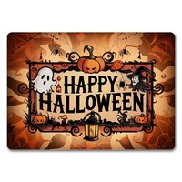 Happy Halloween FußMatte In 35X50 Cm Ohne Rand Mit Geistern Und Laternen