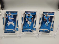 2022 PANINI ROOKIES & STARS JARED GOFF D'ANDRE SWIFT AMON-RA BASE CARD SET LIONS