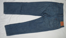 LEVIS MENS BLUE JEAN 514 34X32 SLIM STRAIGHT FIT 100 COTTON DENIM DUNGAREE