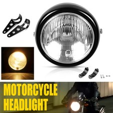 6" Motorcycle Headlight Motorbike Front Light Headlamp w/ Bracket High /Low Beam