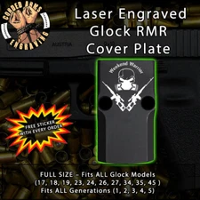 Weekend Warrior - Laser Engraved RMR Cover Plate for Glock 19 17 23