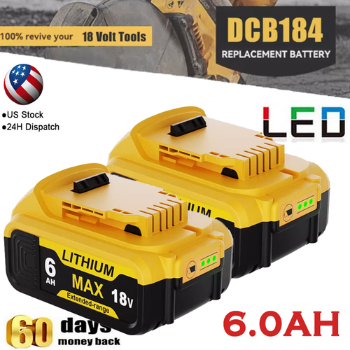 20V FOR DEWALT 20 Volt MAX Lithium-Ion Battery / Charger DCB203 DCB201 DCB200-2 - Picture 16 of 22