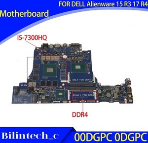 00DGPC 0DGPC FOR   Alienware 15 R3 17 R4 i5-7300HQ Laptop Motherboard #A6-30