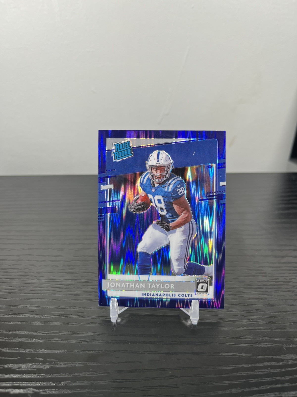 2020 Panini Donruss Optic Rated Rookies Jonathan Taylor #167 Purple Shock Prizm