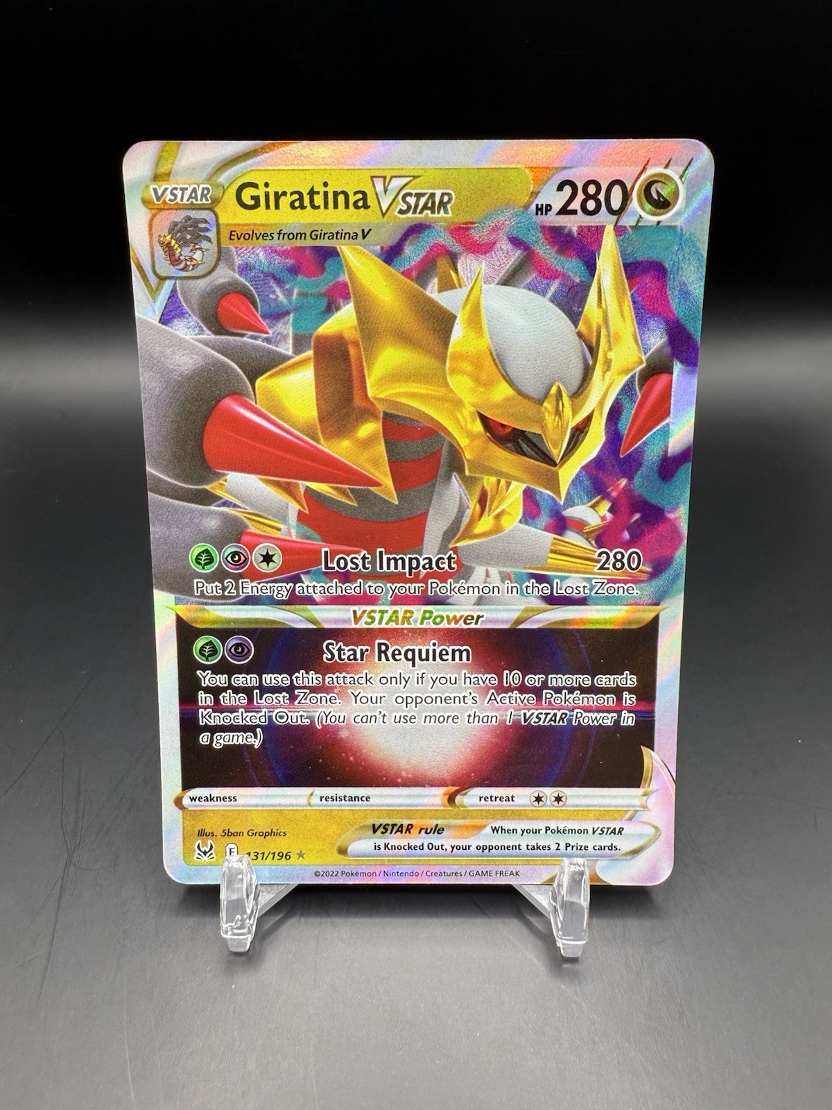 Giratina VSTAR - 131/196 - Pokemon Lost Origins Sword Shield Ultra Rare Card NM