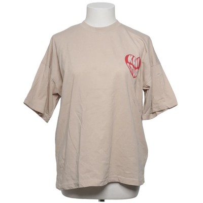 Kaiia, T-shirt, Größe: 36, Beige/Rot, Baumwolle/Polyester, Print, Damen #MAF