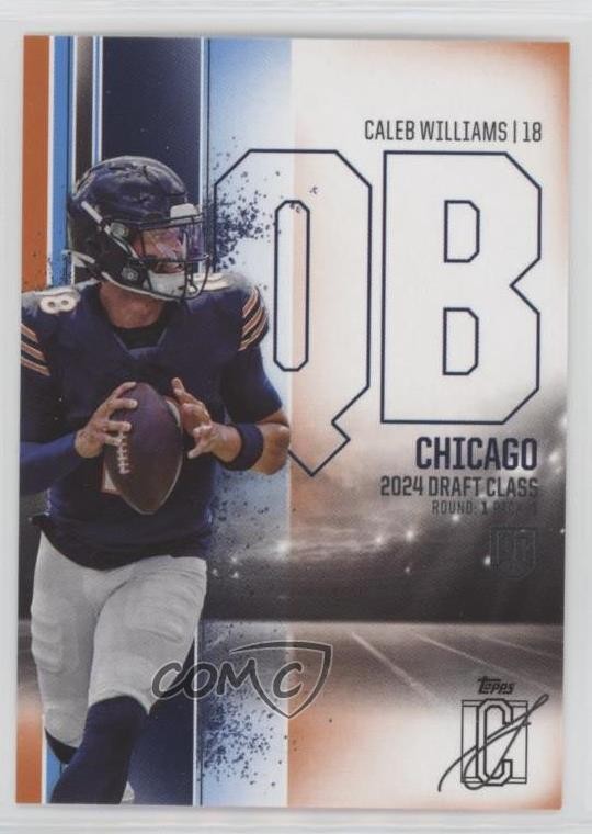 2024 Topps Signature Class Rookies Blue & Orange Caleb Williams #84 12u8