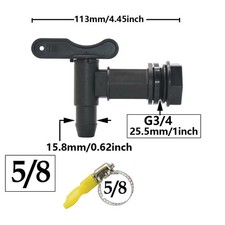LOW PRICE Water Butt Tap For Barrel Plastic Adaptor Beer Rain Brew 3/4" UK