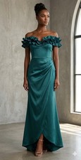 Xscape Gown Dress Dark Teal Size 16
