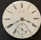 Antique 1910 Elgin Grade 335 Pocket Watch Movement Running Ticks 18s 17j USA