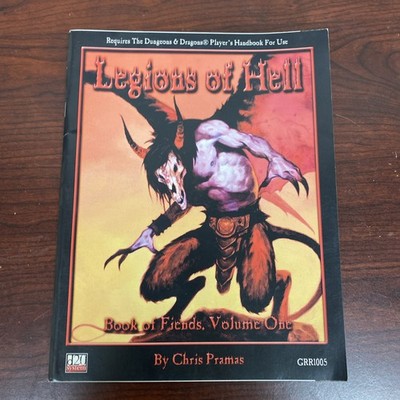 Book of Fiends Volume One - Legions of Hell by Chris Pramas GRR1005 D20 Game SC