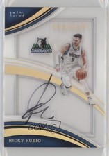 2016-17 Panini Immaculate Shadowbox Signatures 18/35 Ricky Rubio #36 Auto 6fs