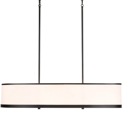 Artcraft Lighting AC12164 High Street 8 Light 38''W Pendant - Black