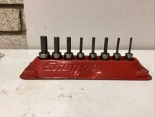 SNAP ON TOOLS 8 PC 3/8 Drive SAE STANDARD HEX BIT SOCKET SET (1/8-3/8”)