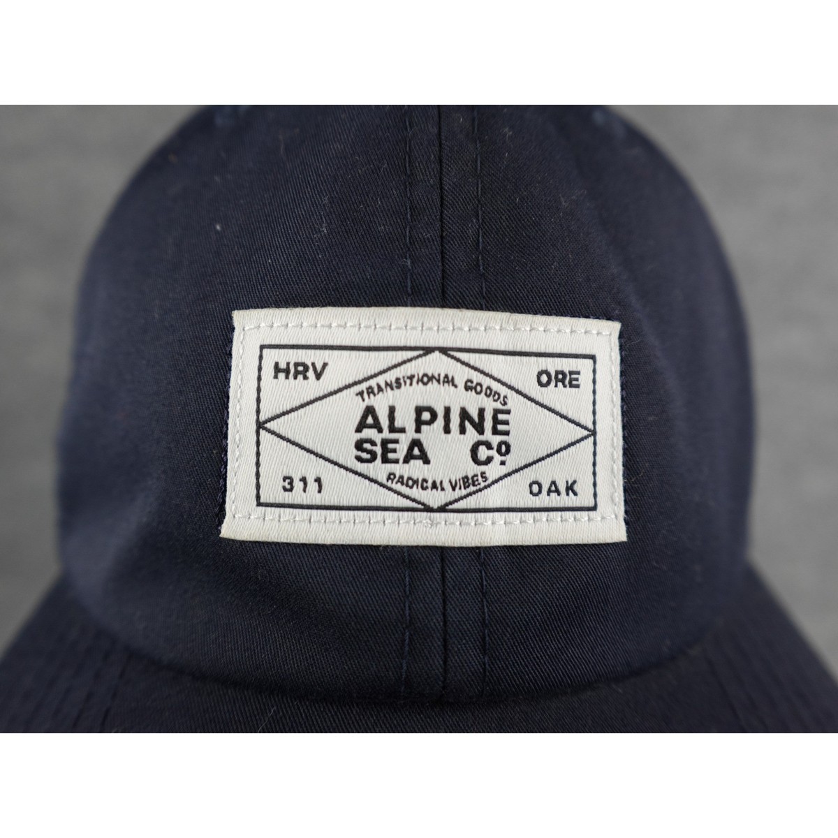 SEA キャップ　ネイビー Alpine Sea Co Navy Blue Cotton Baseball Cap Transitional Goods