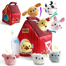 Baby Montessori Toys 6-12 Months, Busy Sensory Toys for Toddlers 1-3, Plush B...