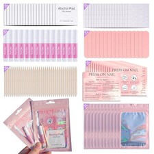 Disposable Nail Supplies Kits,Professional Manicure Press On Nail Tool Kit