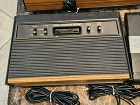 Atari 2600A (2) & 7800 Pro System Lot w Game Center 39 Games Joystick Paddles 