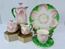Tastesetter Sigma Teapot Set Cream Sugar Tea Cup Saucer Plate Pink Daffodil