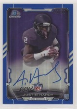 2015 Bowman Chrome Rookie Blue Refractor 41/99 Justin Hardy #RCRA-JHA Auto 0q3