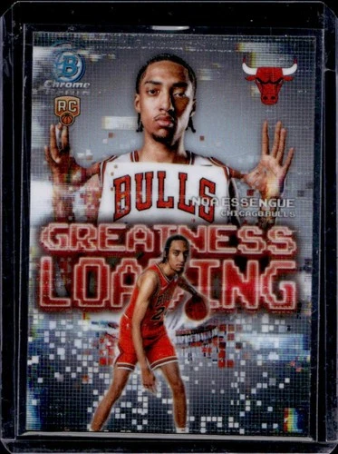 2025-26 Bowman Noa Essengue Chrome Greatness Loading RC Refractor #GL-12 Bulls