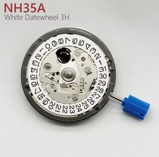 Japan Genuine NH35 NH35A Automatic Mechanical Watch Movement 24 Jewels Date at 3