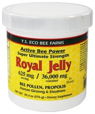 Fresh Royal Jelly  Bee Pollen, Propolis, Ginseng, Honey Mix-36,000mg Y.S. Org