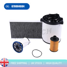 FOR MASERATI GHIBLI 13- LEVANTE 16- 3.0 DIESEL AIR OIL FUEL CABIN POLLEN FILTER