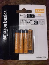 Amazon Basics 8-Pack AAAA Reliable Alkaline Batteries, 8 Count Pack of 1