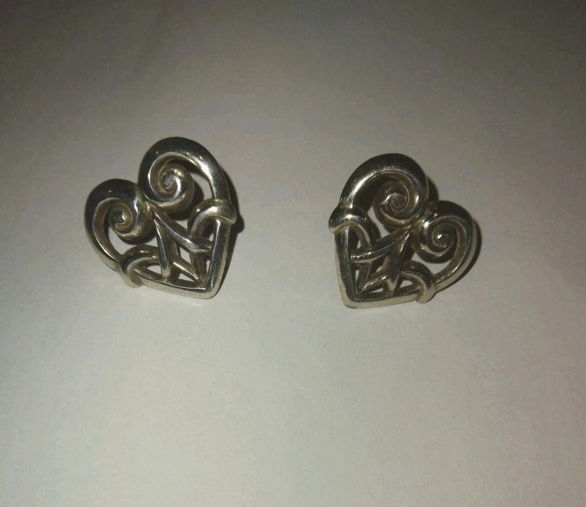 BRIGHTON Scrollwork Heart Post Earrings - image 1