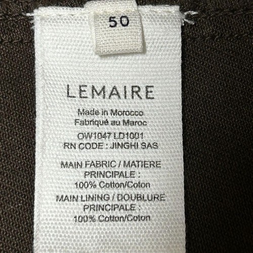 【LEMAIRE】BOXY TRUCKER JACKET Brown Size 50 OW1047LD1001 - Imagen 14 de 16