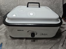 Vintage NESCO 18 Qt 4808-14 Roaster Oven Slow Cook Roast Bake Cook Steam