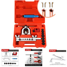 Double Flaring Tool Kit 7 Pc Adapters 1/2 Inch For Copper Aluminum Brake Lines