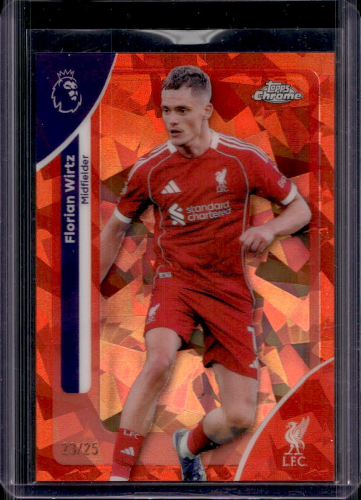 2026 Topps Chrome Sapphire Premier League Florian Wirtz Orange Refractor #/25