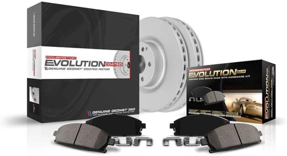 Rust-Preventive Front Brake Rotors & Low Dust Ceramic Pads for Honda Vehicles Foto 3 de 4