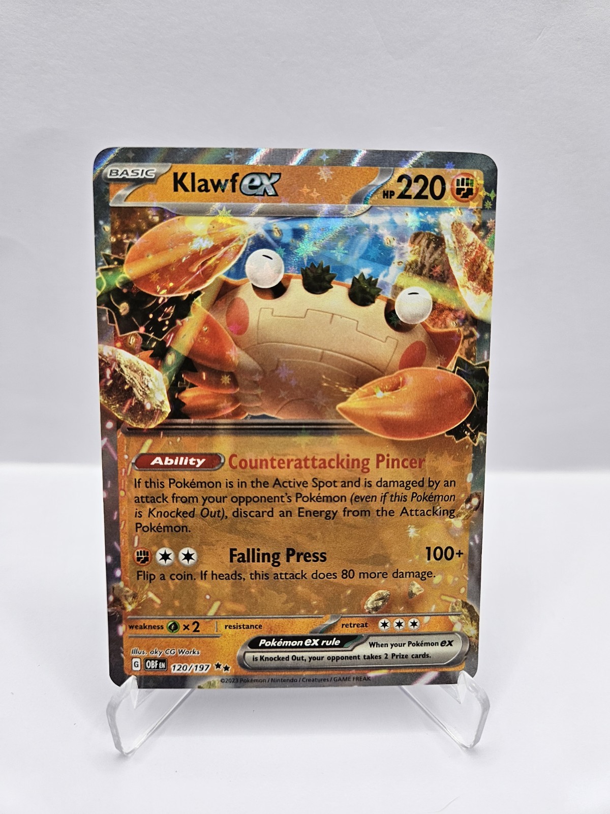 Klawf ex 120/197 Sv03: Obsidian Flames Holo