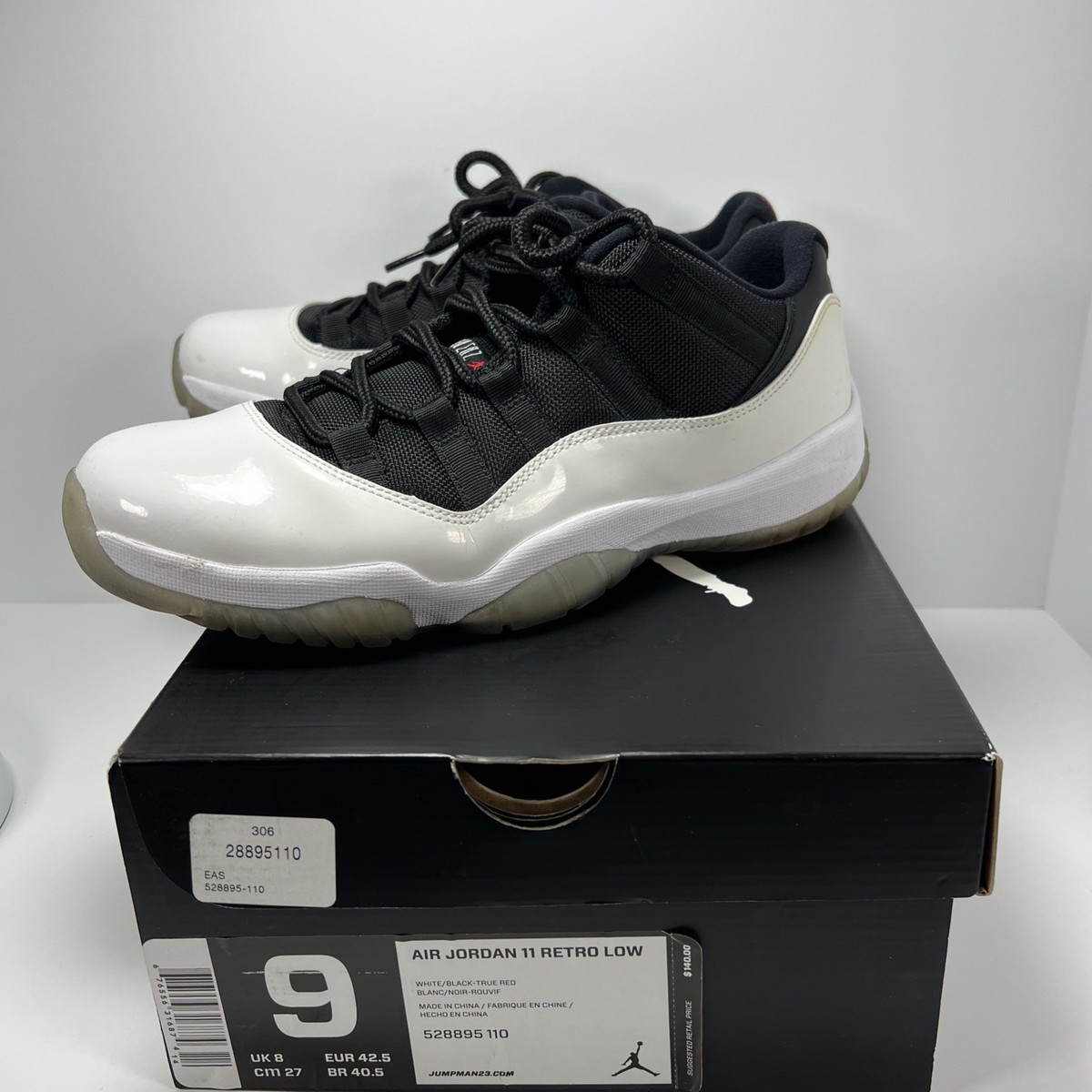 Reverse Concord Tuxedo Retro 11 Air Jordan 11 Low Reverse Concord Top