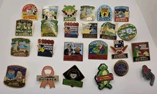 Outback Steakhouse Restaurant Pins Pinbacks Lot of 24 Y12 Oak Ridge Employee Y2k