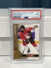 Ashton Bell 08/10 High Gloss 2022 Team Canada Juniors PSA 9 Vancouver PWHL