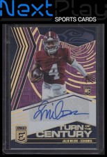 2025 Donruss Elite #TOC-JMI – Jalen Milroe Autographs Purple | #/15