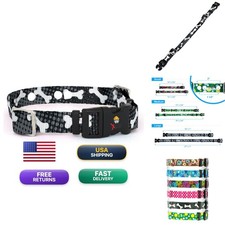 Extreme Dog Fence Replacement Collar Strap, Black Bones, Large